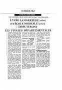 ECOLE DE LA DCAN SAISON 1961 62 N0014